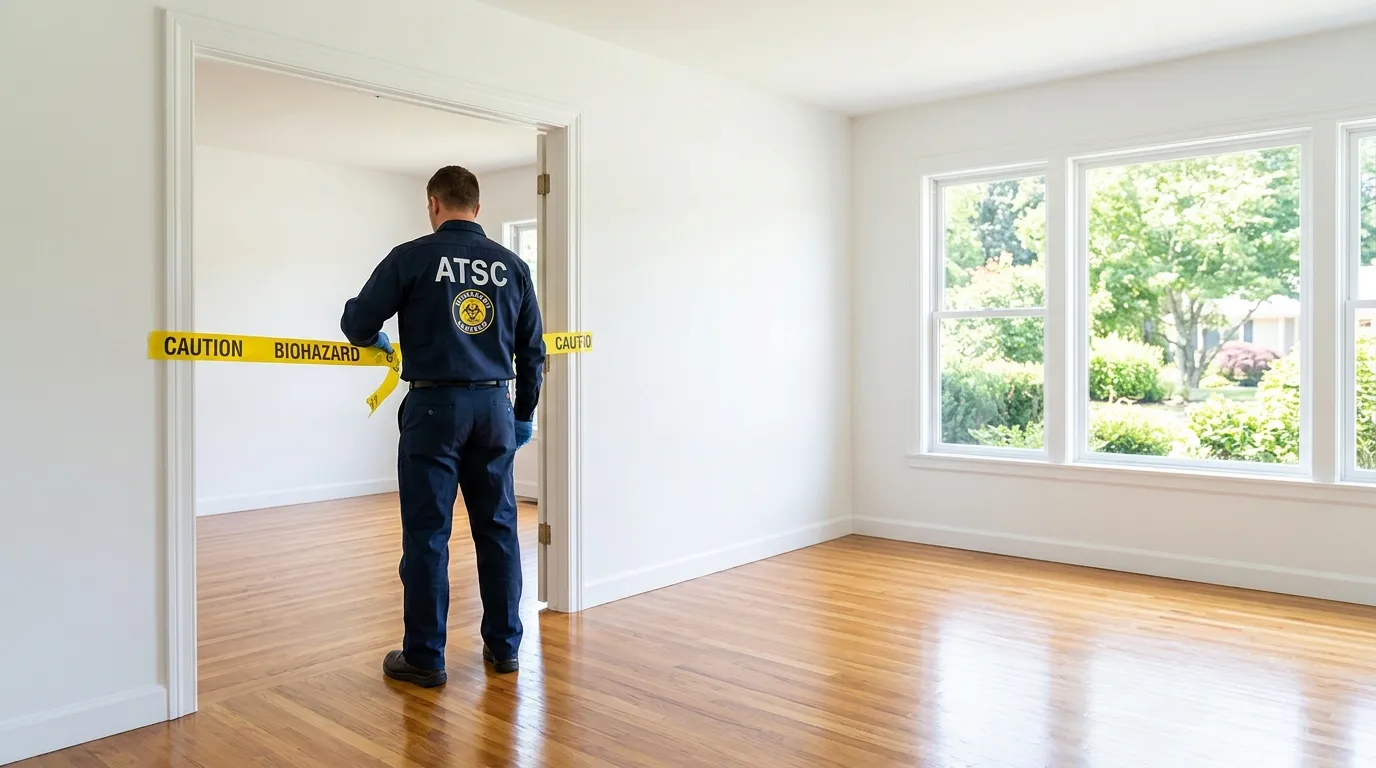 Certified biohazard cleanup crew performing Crime Scene Cleanup in Hartford